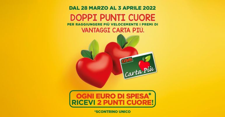 Per te doppi Punti Cuore!