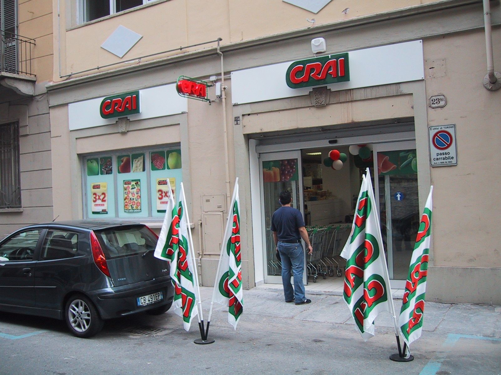 Esterno negozio: 11556 – CRAI TORINO  – VIA MONTI, 23 BIS