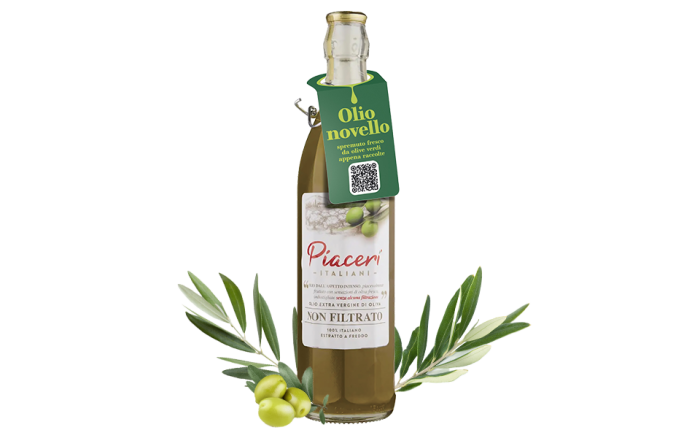 Olio Novello extra vergine di oliva Piaceri Italiani