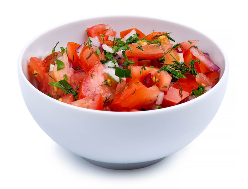 Insalata di pomodori e cipolle