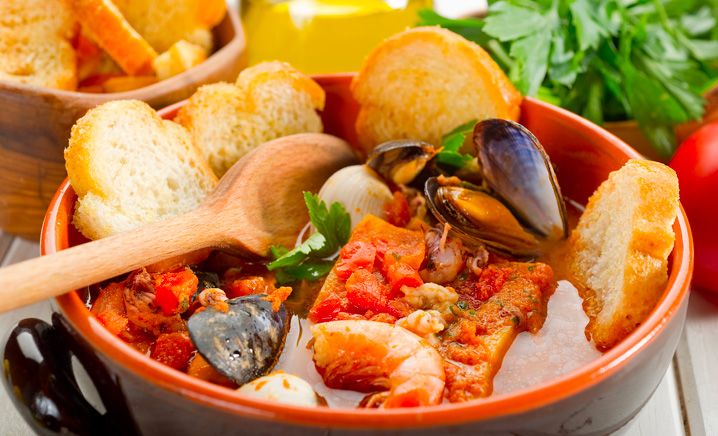 Zuppa di pesce all’amalfitana