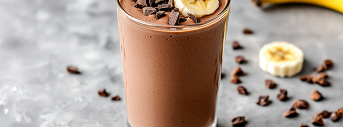 Smoothie Proteico al cacao con 55g di proteine