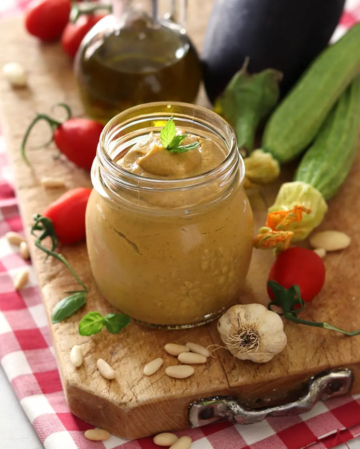 Pesto di melanzane e zuccchine