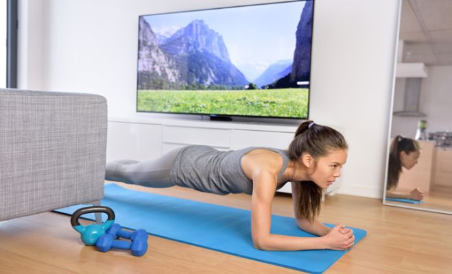 Ginnastica in casa per restare in forma