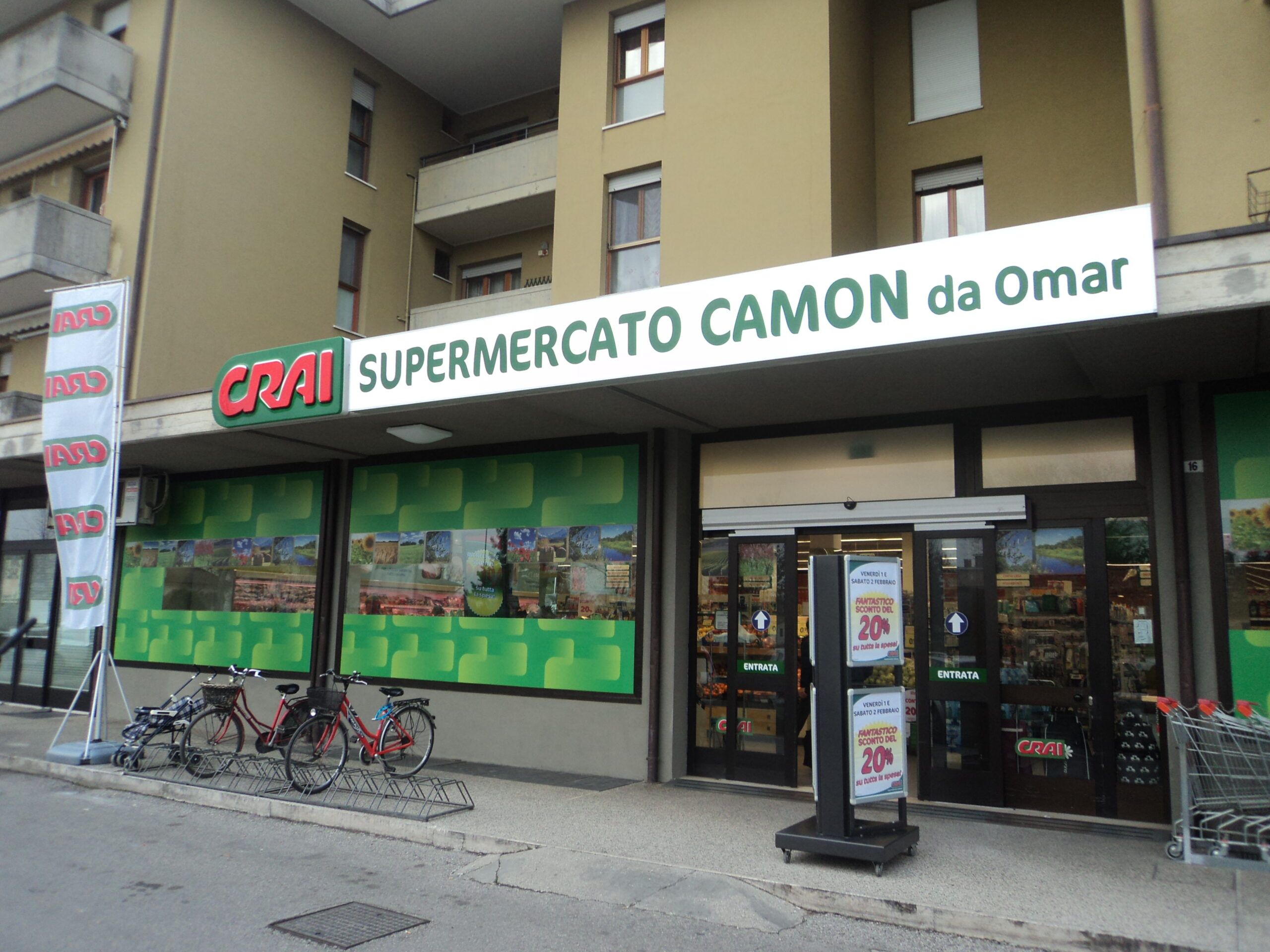 Esterno negozio: 581 – CRAI SUPERMERCATO CAMON DA OMAR