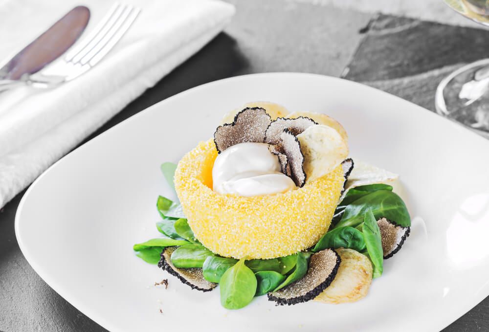 Cestini di Polenta con tartufo gluten free