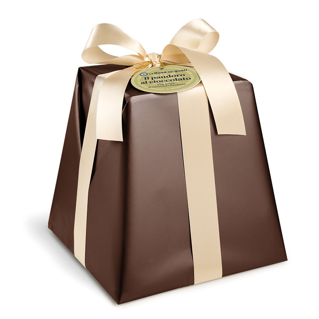 Pandoro con Gocce di Cioccolato Fondente