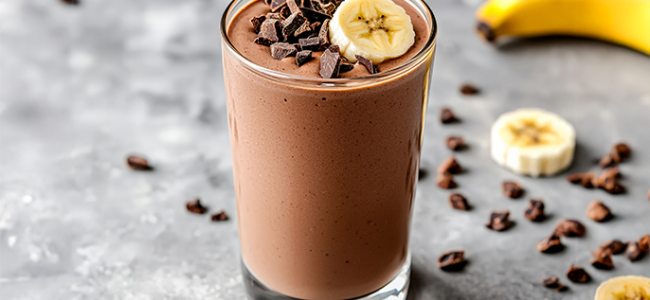 Smoothie Proteico al cacao con 55g di proteine