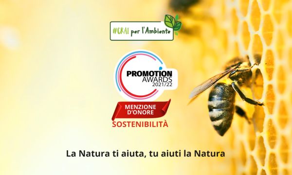 CRAI ottiene una “Menzione speciale Sostenibilità” ai Promotion Awards