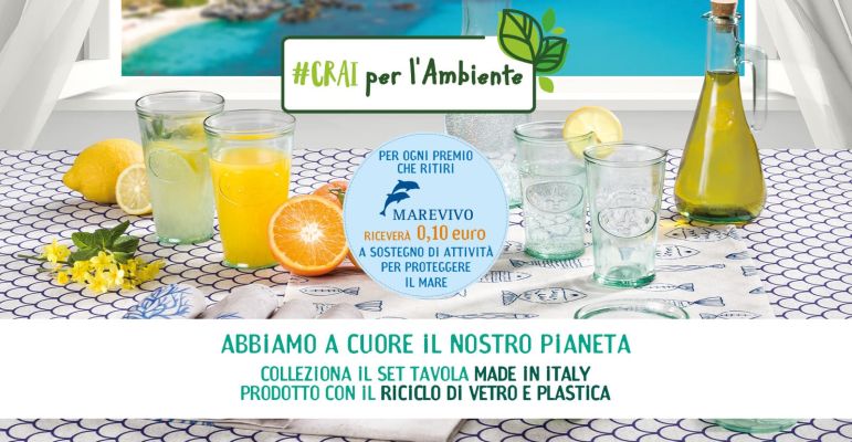 È arrivata la nuova collezione #Crai per l’ambiente dedicata al nostro pianeta