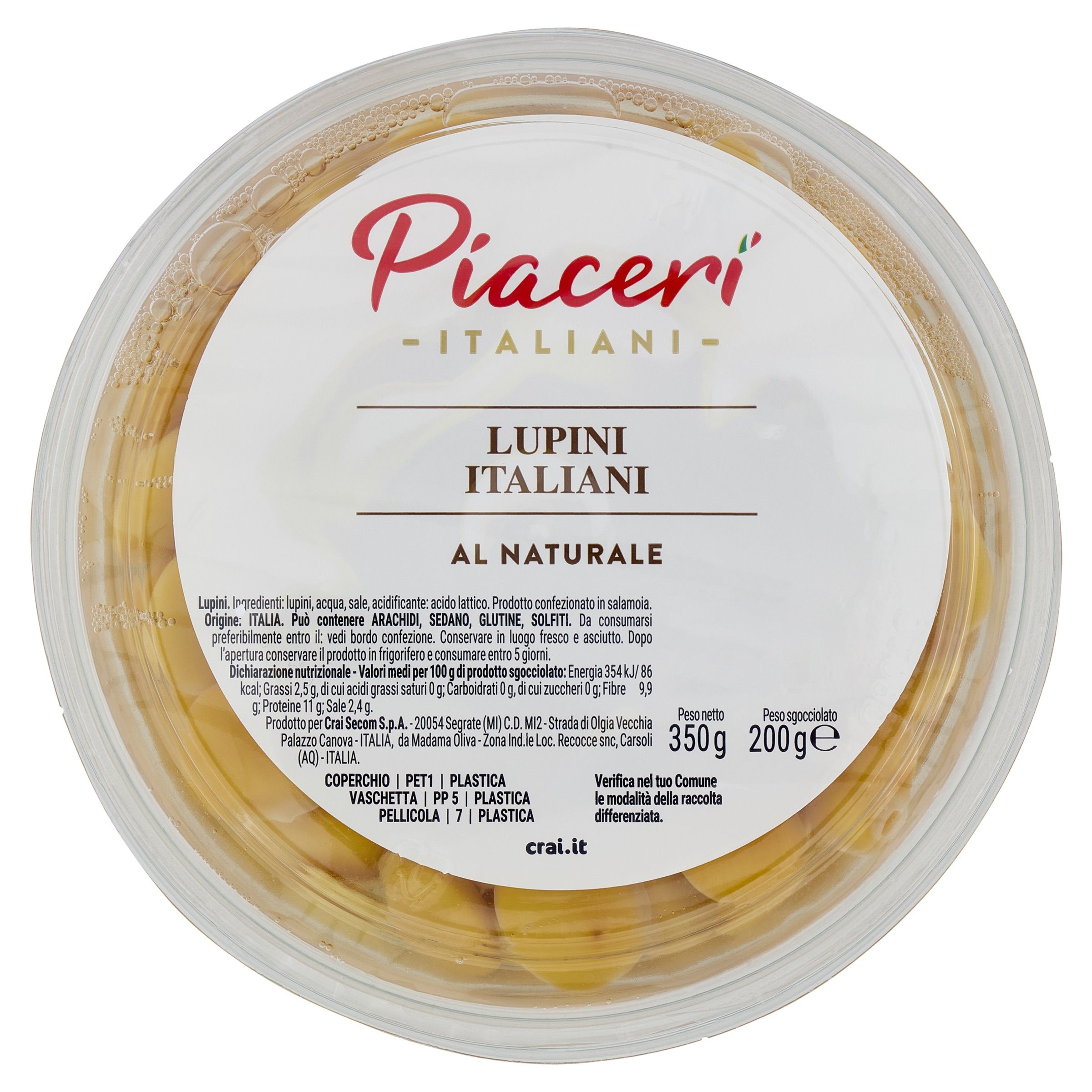 LUPINI AL NATURALE