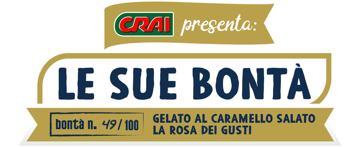 Gelato al caramello salato La Rosa dei gusti