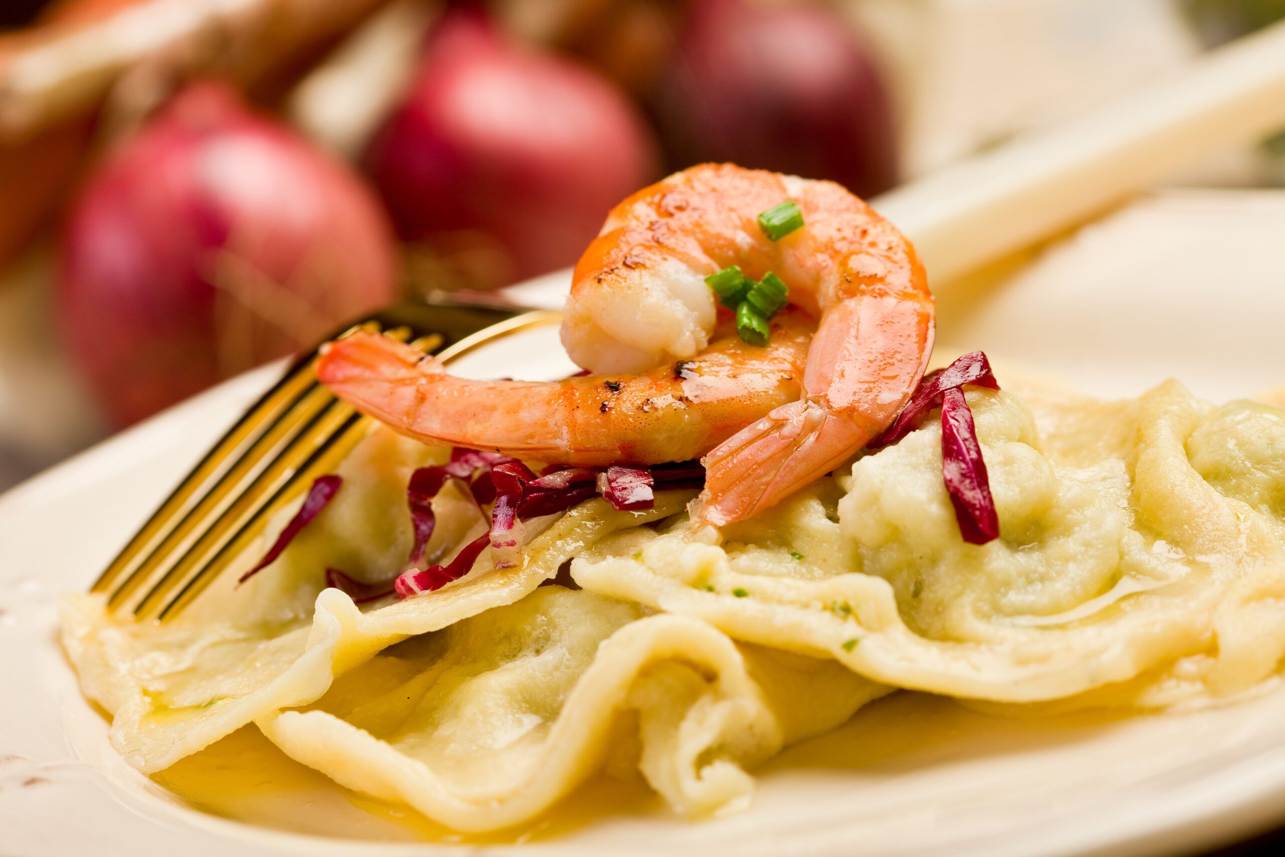 Mezzelune Gamberi e Limone