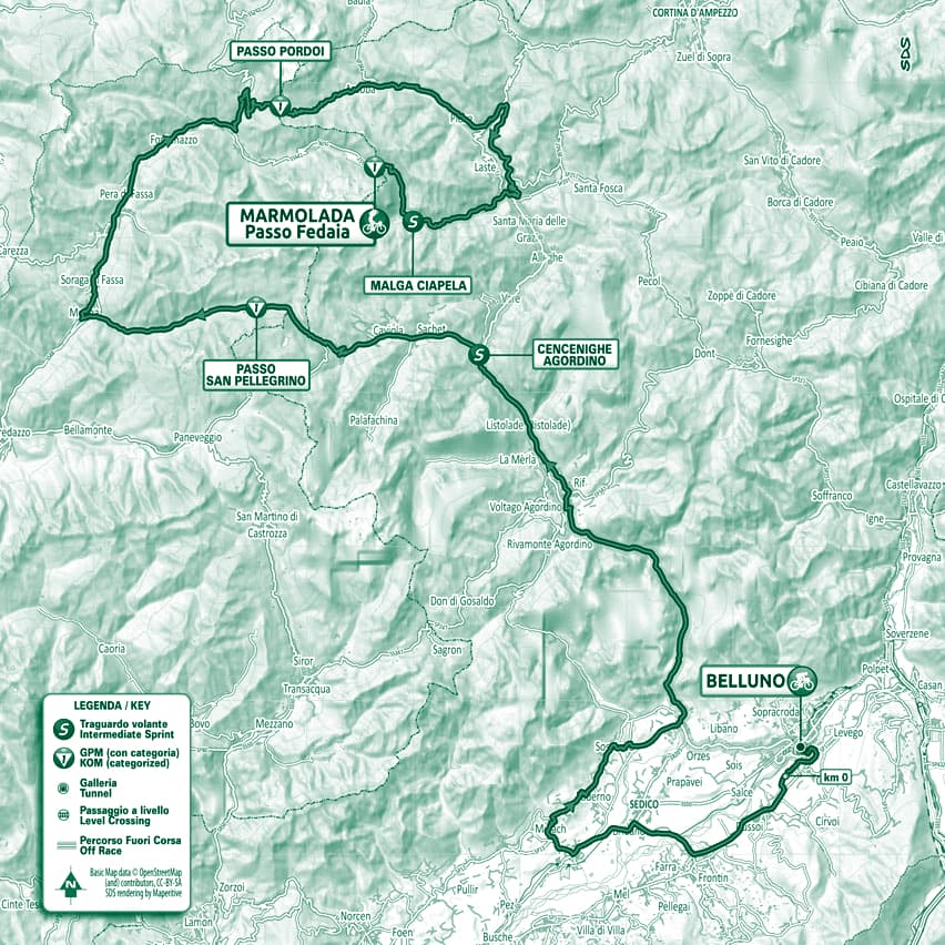 20^ Tappa Belluno-Marmolada