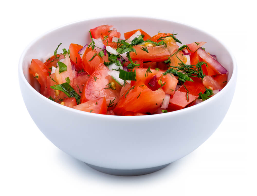 Insalata di pomodori e cipolle  