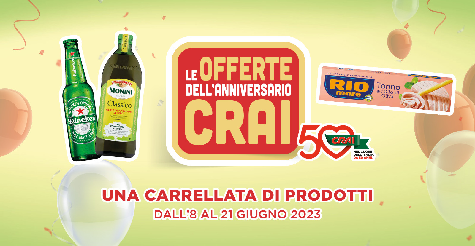 Le offerte dell’anniversario Crai