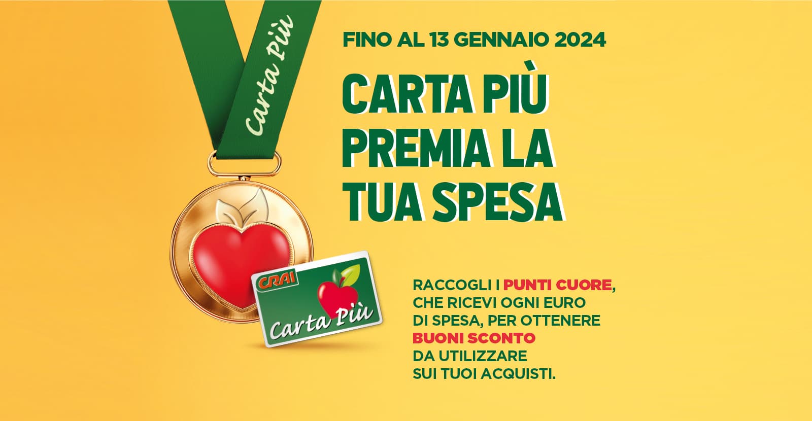 Carta Più premia la tua spesa