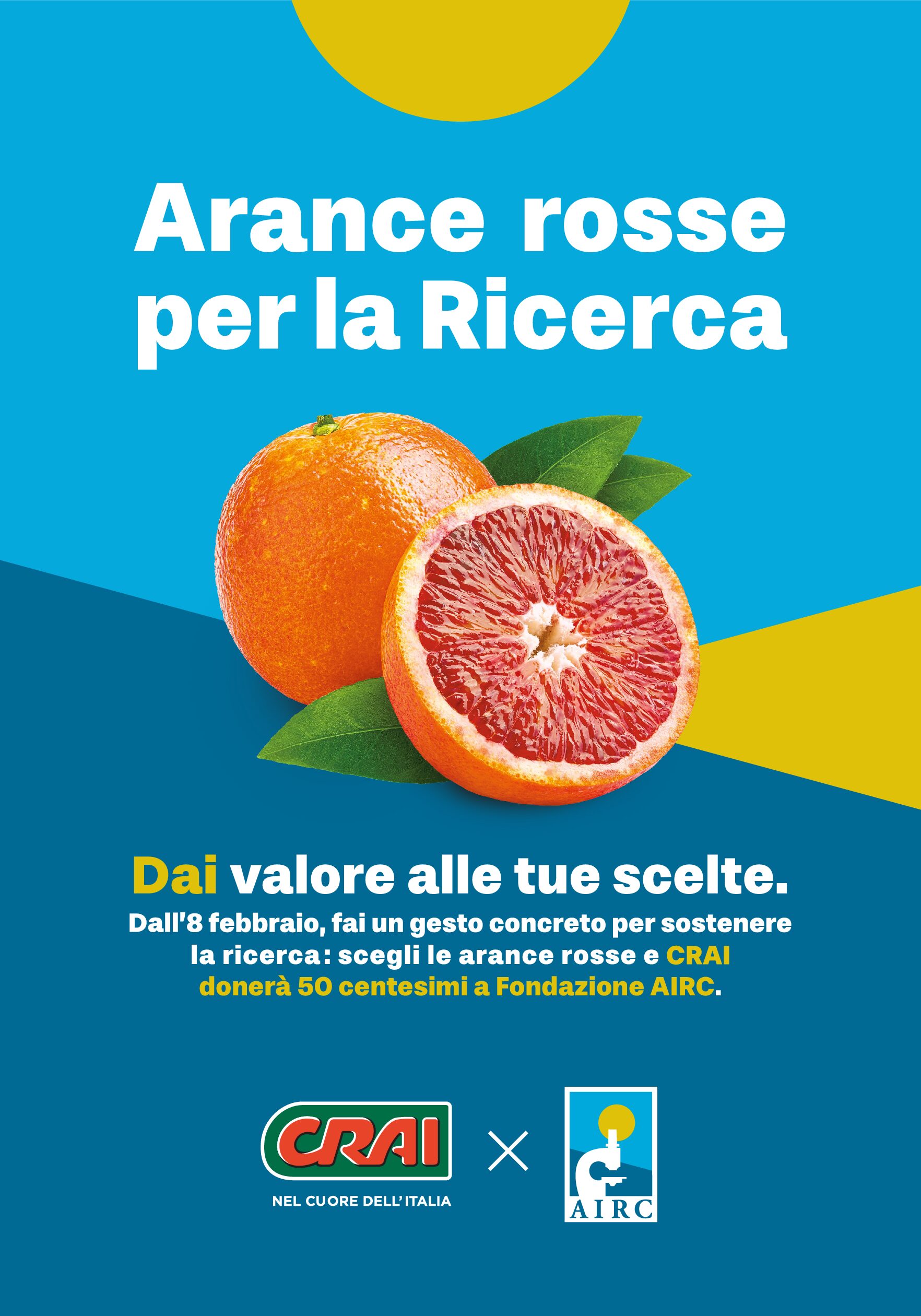 CRAI a fianco di Fondazione AIRC nella campagna “Arance rosse per la ricerca”