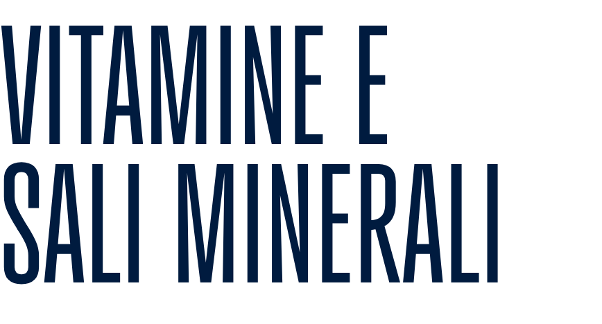 VITAMINE E SALI MINERALI